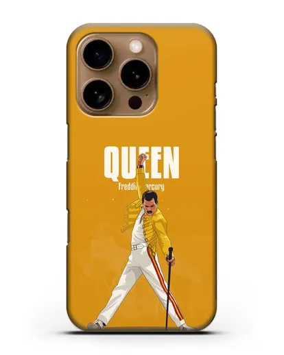 Чехол с иллюстрацией Queen Freddie Mercury силиконовый для iPhone 16 Pro