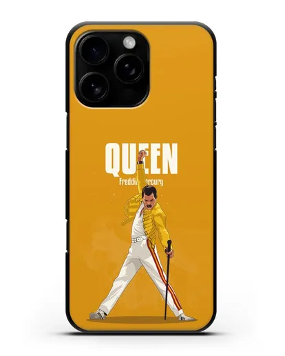 Чехол с иллюстрацией Queen Freddie Mercury силиконовый для iPhone 16 Pro Max