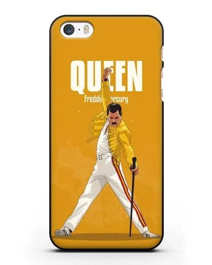 Чехол с иллюстрацией Queen Freddie Mercury силиконовый для iPhone 5/5s/SE