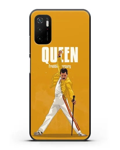 Чехол с иллюстрацией Queen Freddie Mercury силиконовый для Xiaomi Poco M3 Pro