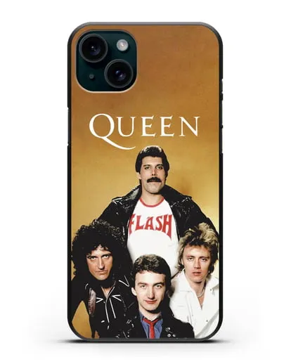 Чехол с фотографией группы Queen силиконовый для iPhone 15 Plus