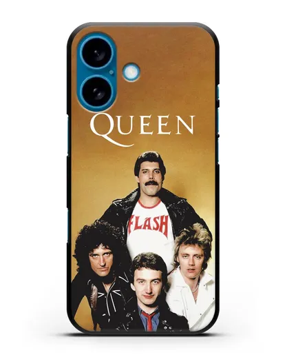 Чехол с фотографией группы Queen силиконовый для iPhone 16