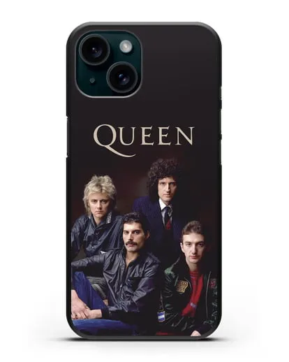 Чехол с изображением группы Queen силиконовый для iPhone 15