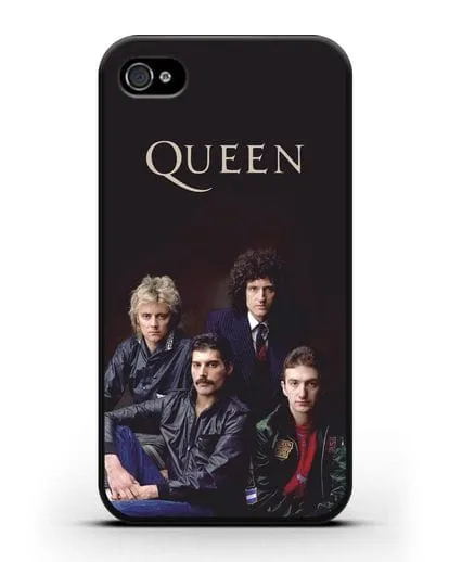 Чехол с изображением группы Queen силиконовый для iPhone 4/4s