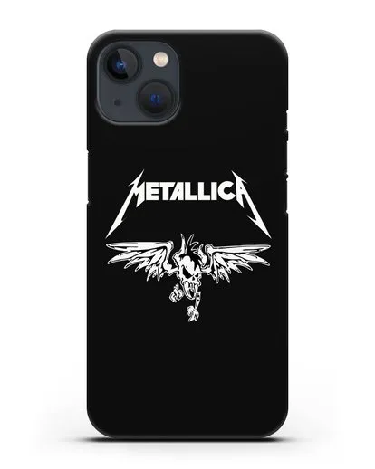 Чехол с символикой Metallica силиконовый для iPhone 13
