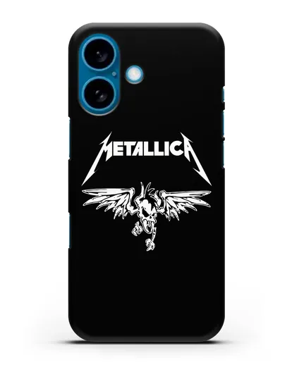 Чехол с символикой Metallica силиконовый для iPhone 16