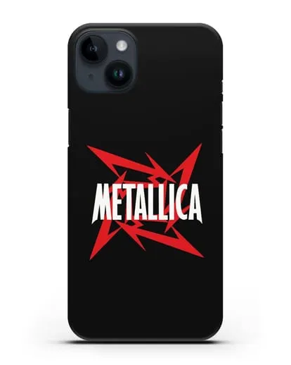 Чехол с надписью Metallica силиконовый для iPhone 14 Plus