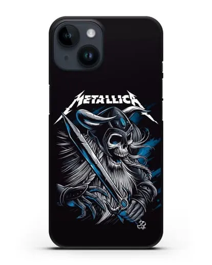 Чехол с иллюстрацией Metallica силиконовый для iPhone 14