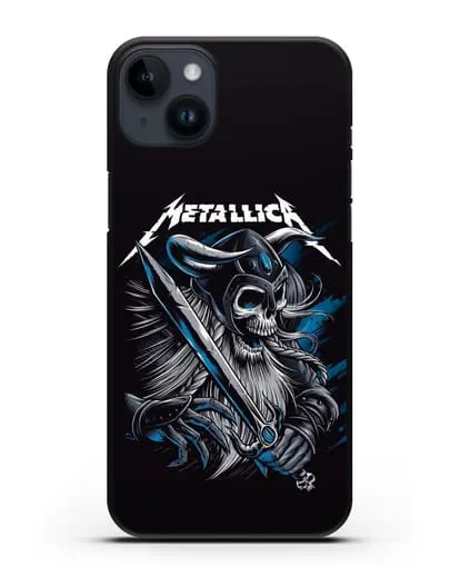 Чехол с иллюстрацией Metallica силиконовый для iPhone 14 Plus