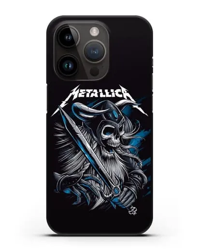 Чехол с иллюстрацией Metallica силиконовый для iPhone 14 Pro