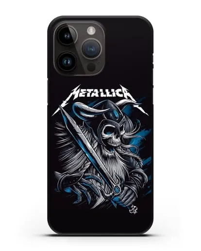 Чехол с иллюстрацией Metallica силиконовый для iPhone 14 Pro Max