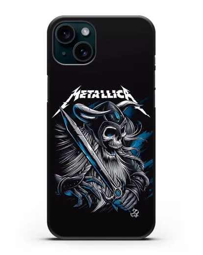 Чехол с иллюстрацией Metallica силиконовый для iPhone 15 Plus