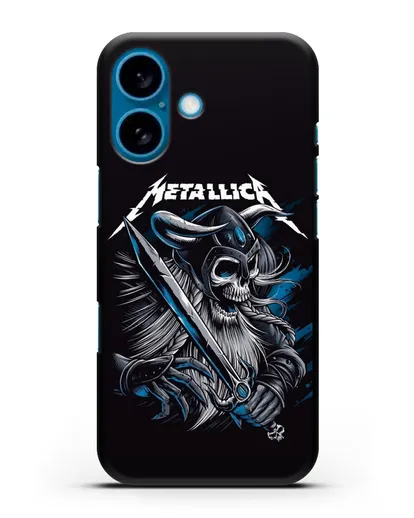 Чехол с иллюстрацией Metallica силиконовый для iPhone 16