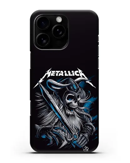Чехол с иллюстрацией Metallica силиконовый для iPhone 16 Pro Max