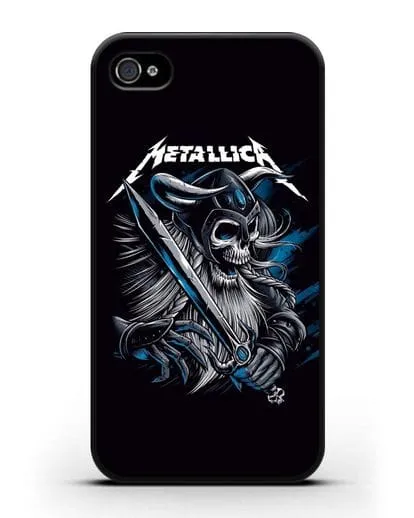 Чехол с иллюстрацией Metallica силиконовый для iPhone 4/4s