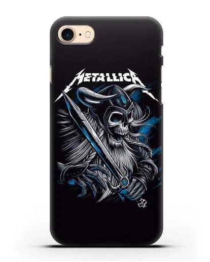 Чехол с иллюстрацией Metallica силиконовый для iPhone 7