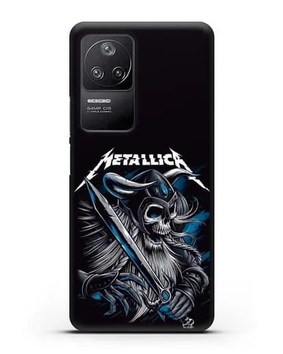 Чехол с иллюстрацией Metallica силиконовый для Xiaomi Poco F4