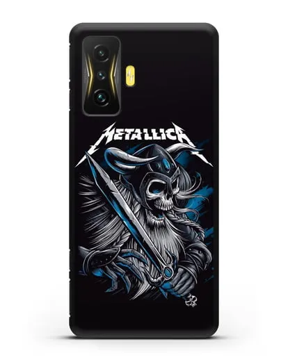 Чехол с иллюстрацией Metallica силиконовый для Xiaomi Poco F4 GT