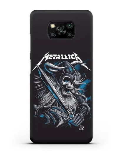 Чехол с иллюстрацией Metallica силиконовый для Xiaomi Poco X3