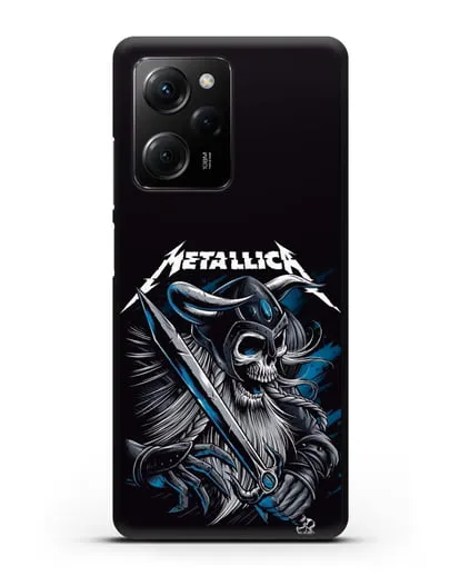 Чехол с иллюстрацией Metallica силиконовый для Xiaomi Poco X5 Pro