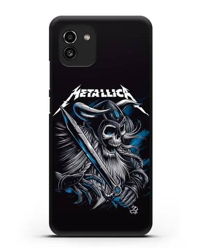 Чехол с иллюстрацией Metallica силиконовый для Samsung Galaxy A03 [SM-A035]