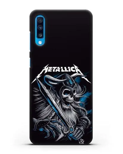 Чехол с иллюстрацией Metallica силиконовый для Samsung Galaxy A70 [SM-A705F]
