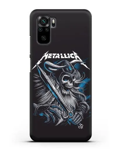 Чехол с иллюстрацией Metallica силиконовый для Xiaomi Redmi Note 10