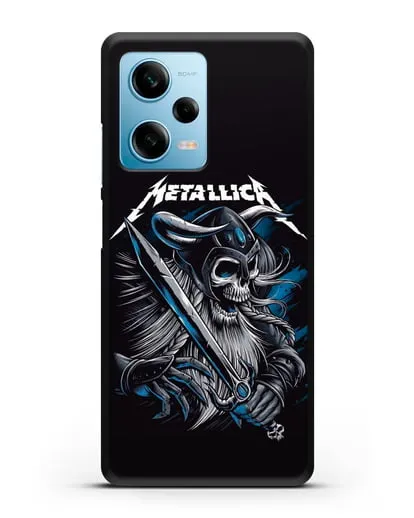 Чехол с иллюстрацией Metallica силиконовый для Xiaomi Redmi Note 12 5G