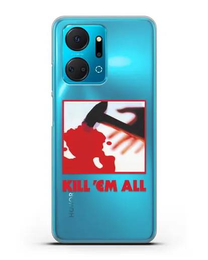 Чехол Metallica с постером альбома Kill ’Em All силиконовый для Honor X7a Plus