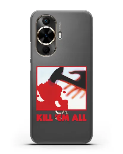 Чехол Metallica с постером альбома Kill ’Em All силиконовый для Huawei Nova 12s