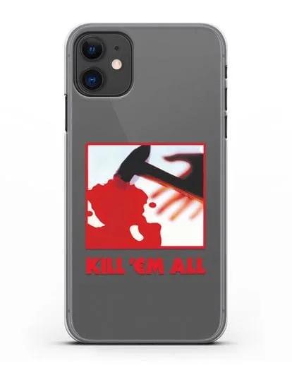 Чехол Metallica с постером альбома Kill ’Em All силиконовый для iPhone 11