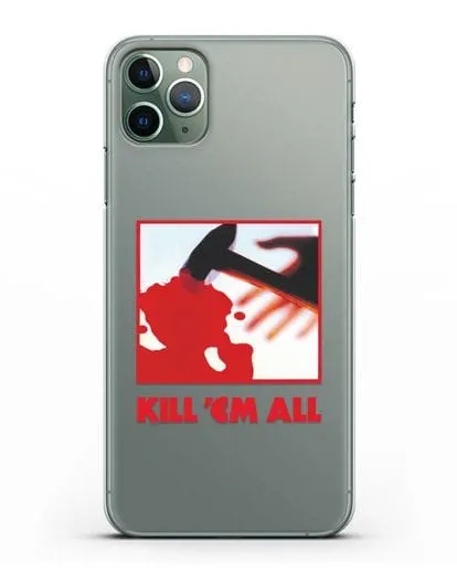 Чехол Metallica с постером альбома Kill ’Em All силиконовый для iPhone 11 Pro Max