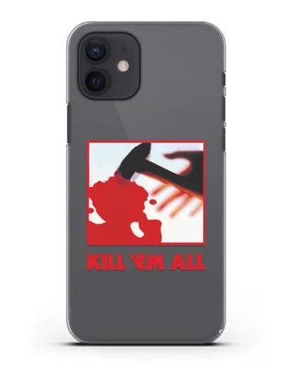 Чехол Metallica с постером альбома Kill ’Em All силиконовый для iPhone 12