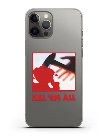 Чехол Metallica с постером альбома Kill ’Em All силиконовый для iPhone 12 Pro Max