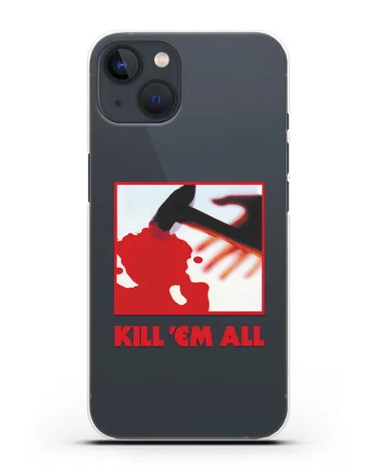 Чехол Metallica с постером альбома Kill ’Em All силиконовый для iPhone 13
