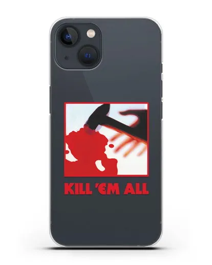 Чехол Metallica с постером альбома Kill ’Em All силиконовый для iPhone 13 Mini