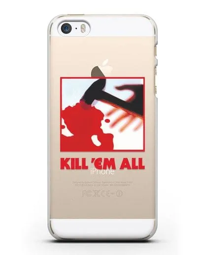 Чехол Metallica с постером альбома Kill ’Em All силиконовый для iPhone 5/5s/SE