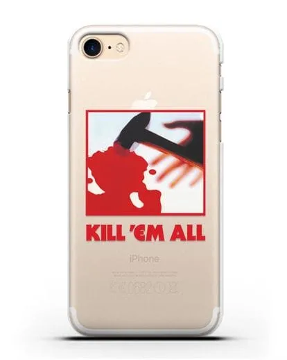Чехол Metallica с постером альбома Kill ’Em All силиконовый для iPhone 7