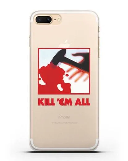 Чехол Metallica с постером альбома Kill ’Em All силиконовый для iPhone 7 Plus