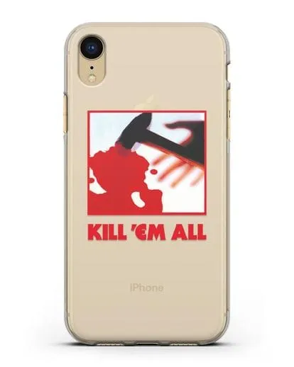 Чехол Metallica с постером альбома Kill ’Em All силиконовый для iPhone XR