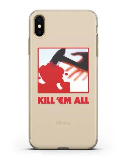 Чехол Metallica с постером альбома Kill ’Em All силиконовый для iPhone XS Max