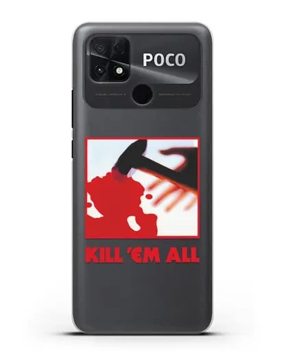 Чехол Metallica с постером альбома Kill ’Em All силиконовый для Xiaomi Poco C40