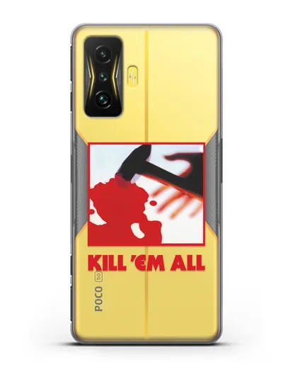 Чехол Metallica с постером альбома Kill ’Em All силиконовый для Xiaomi Poco F4 GT