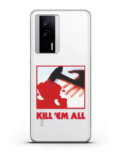 Чехол Metallica с постером альбома Kill ’Em All силиконовый для Xiaomi Poco F5 Pro