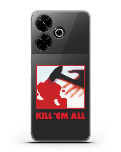 Чехол Metallica с постером альбома Kill ’Em All силиконовый для Xiaomi Poco M6