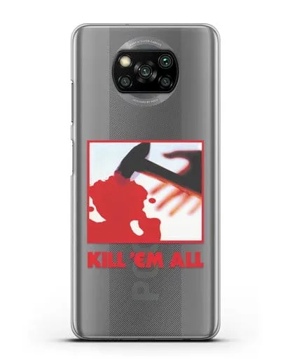 Чехол Metallica с постером альбома Kill ’Em All силиконовый для Xiaomi Poco X3