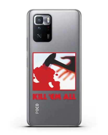 Чехол Metallica с постером альбома Kill ’Em All силиконовый для Xiaomi Poco X3 GT
