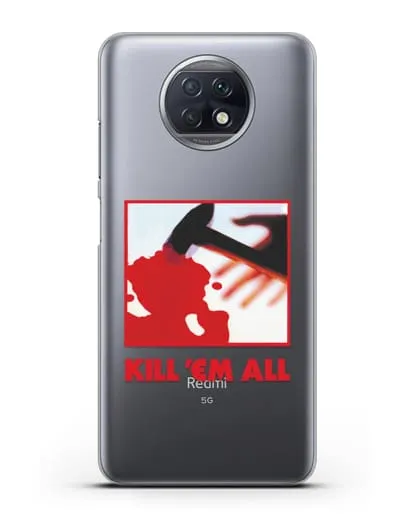 Чехол Metallica с постером альбома Kill ’Em All силиконовый для Xiaomi Redmi Note 9T