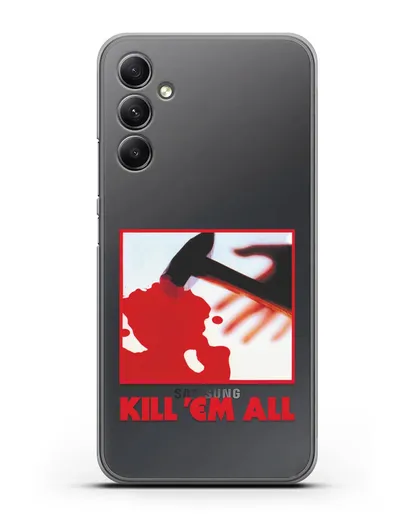 Чехол Metallica с постером альбома Kill ’Em All силиконовый для Samsung Galaxy A34 [SM-A346]