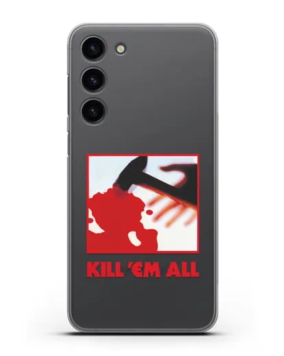 Чехол Metallica с постером альбома Kill ’Em All силиконовый для Samsung Galaxy S23 Plus [SM-S916]